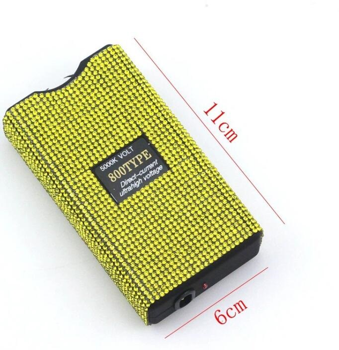 24 Colors Flashlight Self Defense Keychains Diamond Flash-light Key chain Outdoor Defense For Women survival rescue Tool
