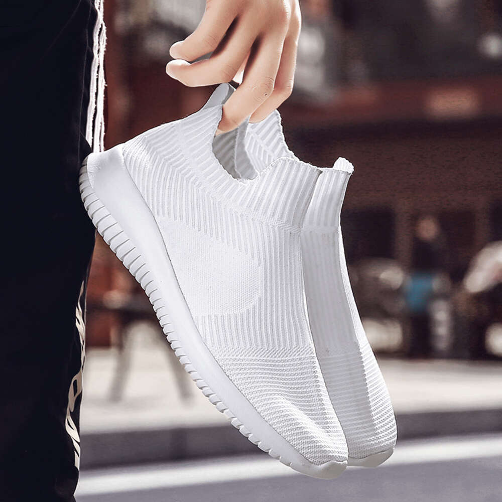 S Running Men Mesh Breathable Platform Lazy Person Sports Hiking Shoes Casual Light Walking Sneakers Loafers Ddmysaturn