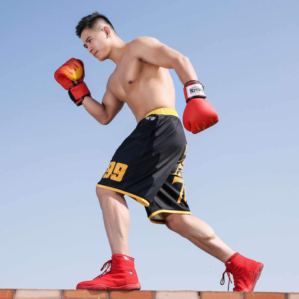 Custom Wholesale Price Professional Training Breathable Mesh Boxing Wrestling Shoes