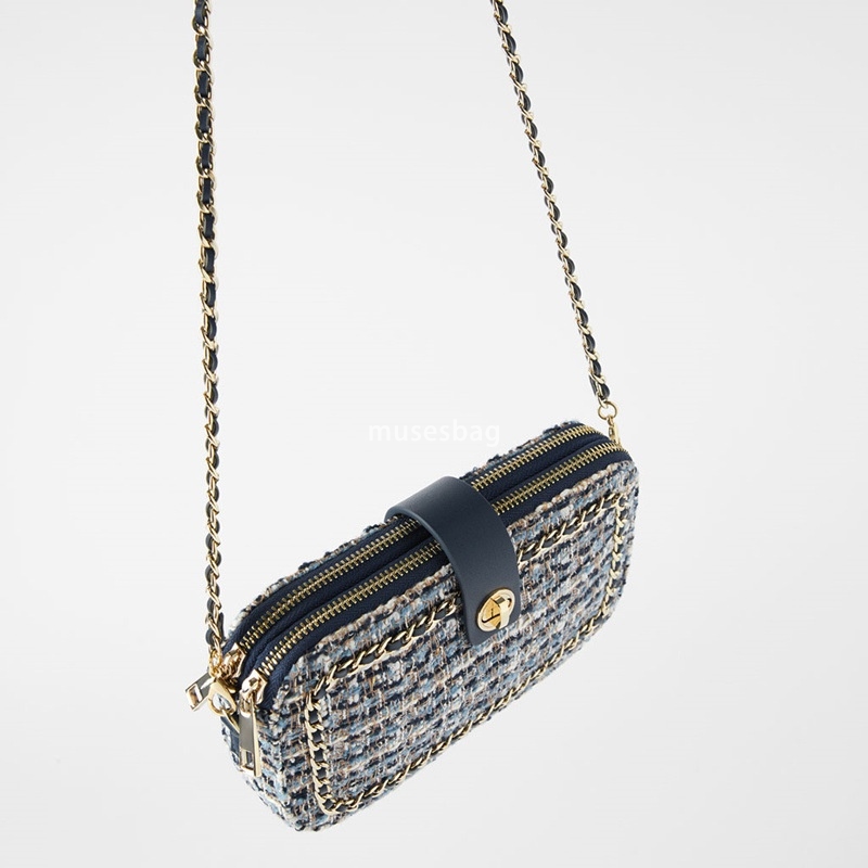Designer women's high-quality fashionable splicing soft cloth classic retro shoulder crossbody bag chain small square bag versatile small fragran