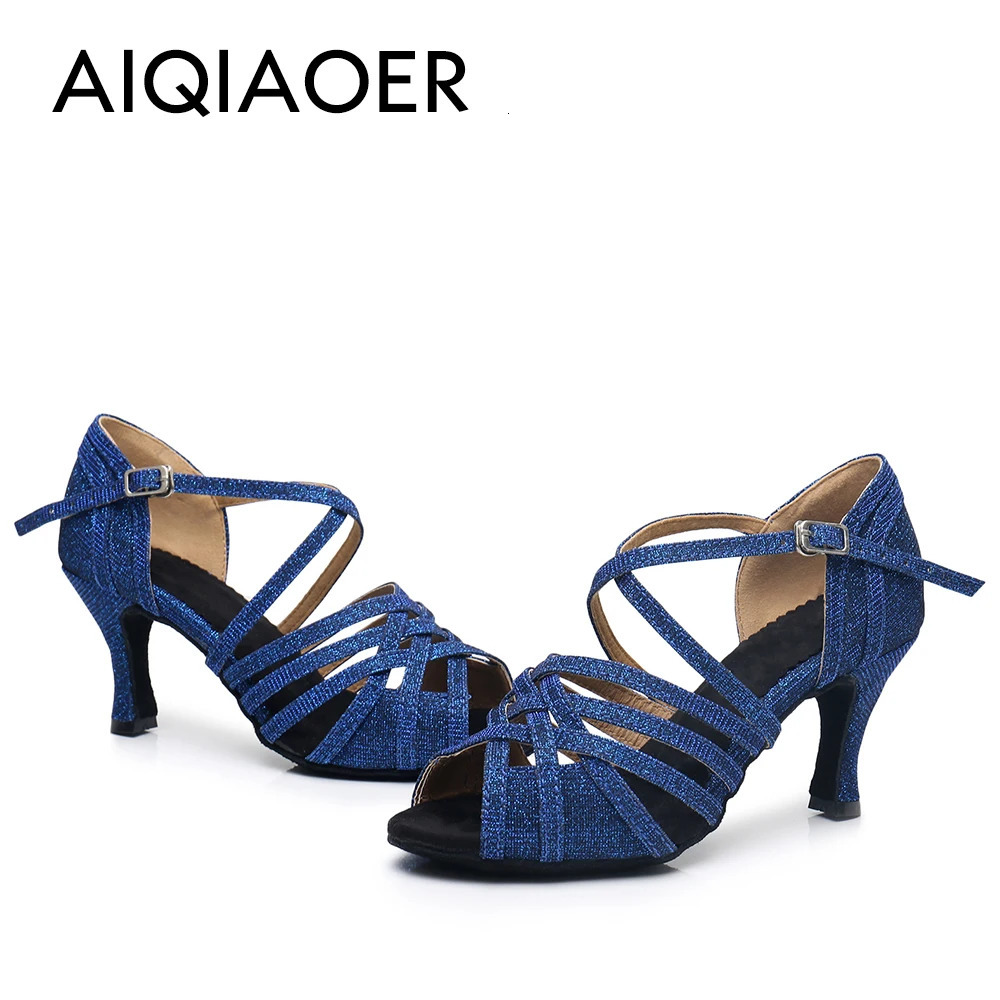 Soft-Soled Square Dance Shoes for Adults Female Latin Dance Shoes Ballroom Dancing Shoes Summer Sandals 240614