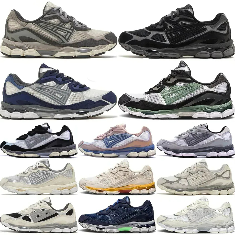 2024 Top Designer Gel NYC Marathon Men and women Running Shoes Oatmeal Concrete Navy Steel Obsidian Grey Cream White Black Ivy Outdoor Trail Sneakers Size 36-45