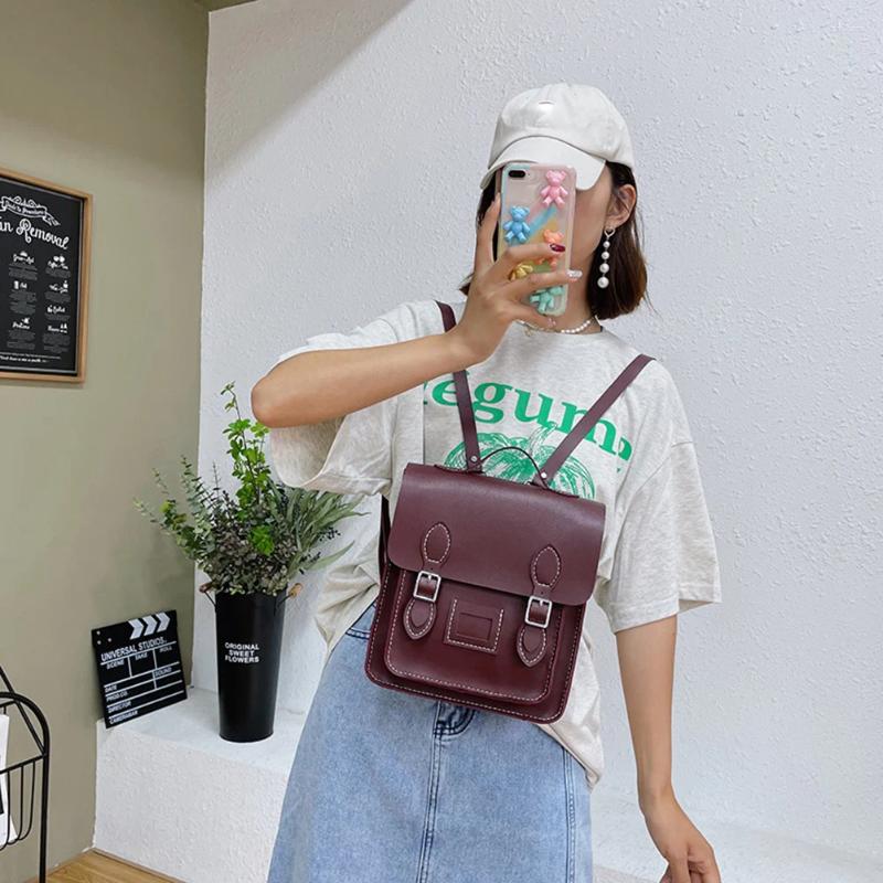 Free Shipping Backpack DIY Handmade Women 's Shoulder Crossbody Bags Hit Color Ladies PU Brand Designer Handbags Handbag Sling Designer Bag Luxur