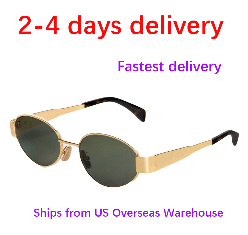 Sunglasses Luxury designer sunglasses Man Women Classic Polygon Metal Oval Unisex Designer Goggle Beach Sun Glasses Retro Frame Luxury Design UV400