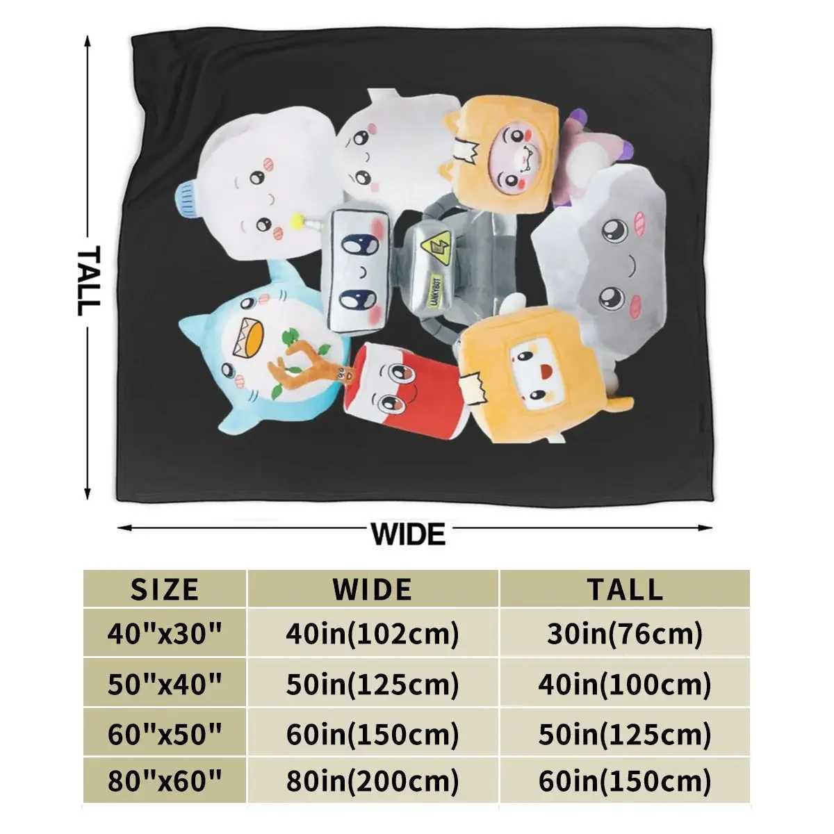 Blankets Rocky Lankybox Lanky Box Blankets Soft Warm Flannel Throw Blanket Cover for Bed Living room Picnic Travel Home SofaL406