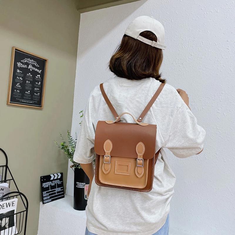 Free Shipping Backpack DIY Handmade Women 's Shoulder Crossbody Bags Hit Color Ladies PU Brand Designer Handbags Handbag Sling Designer Bag Luxur