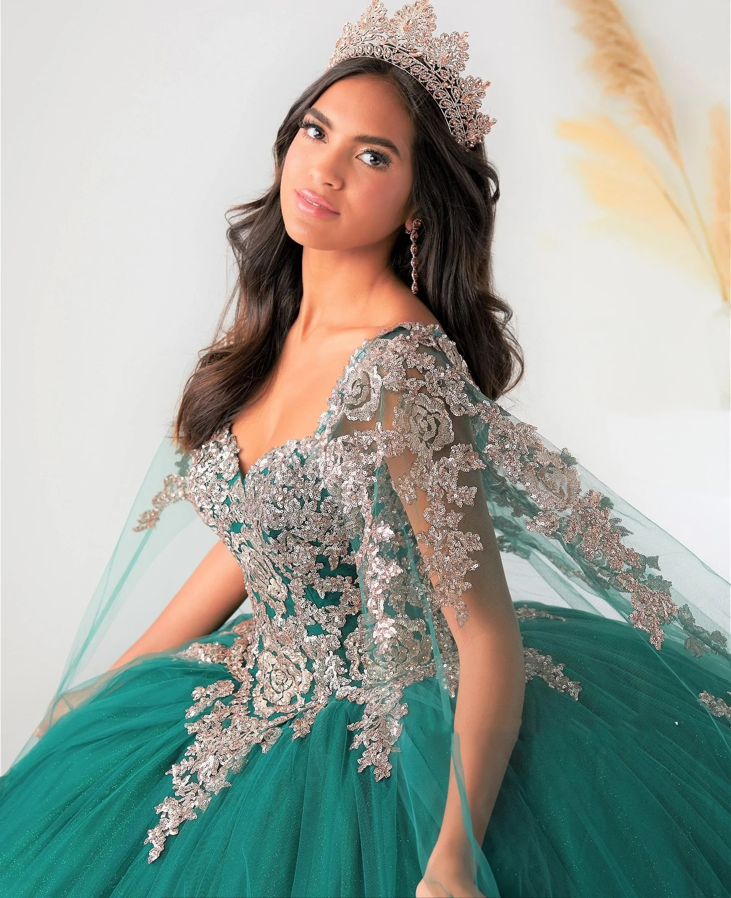 Teal Mexican Quinceanera Dresses Ball Gown Spaghetti Straps Appliques Sparkly Puffy Charro Sweet 16 Dresses 15 Anos