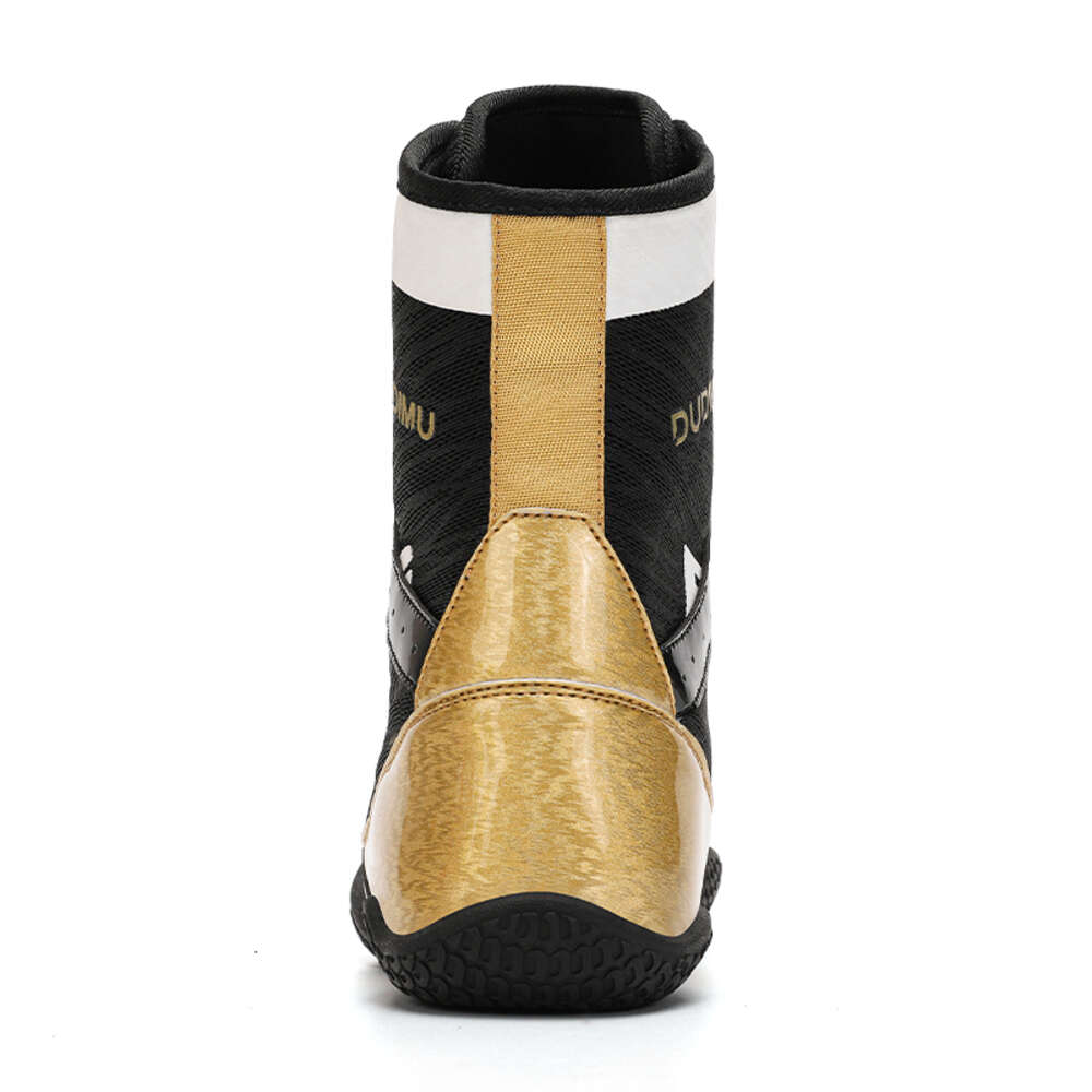 New High-top Professional Youth Training Zapatos De Boxeo Men's Wrestling Boxing Shoes