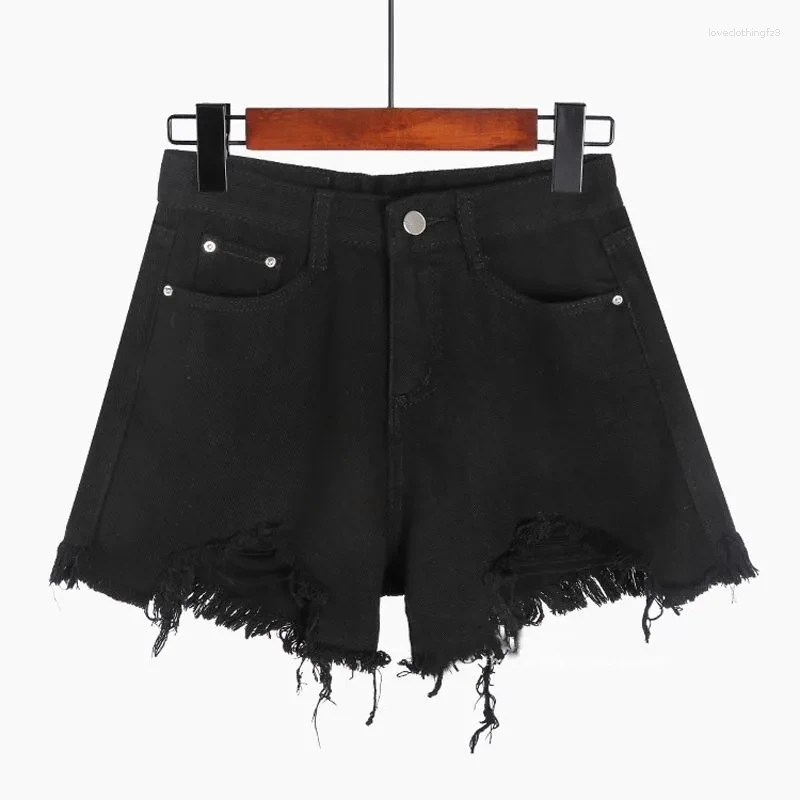 Denim Shorts For Women, Streetwear Wide Leg Jeans