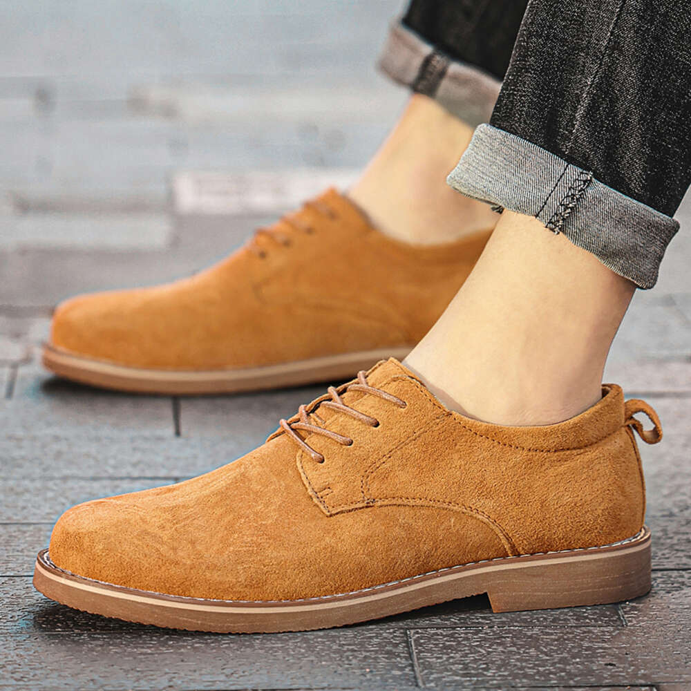 Taihao 1150 Large Genuine Leather Casual Low Help Work Shoes 38-46