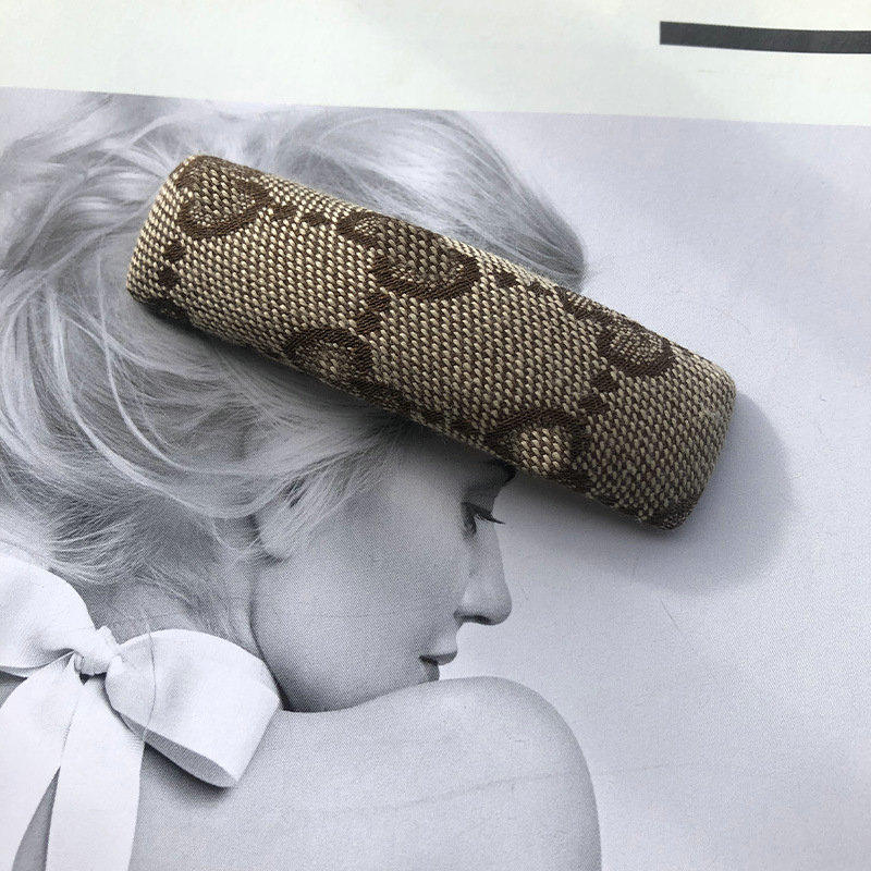 Fashion Letter Plaid Clip Designer Jewelry Women Hairpins Wedding Hairclip Barrettes Hair Accessories Free shipping