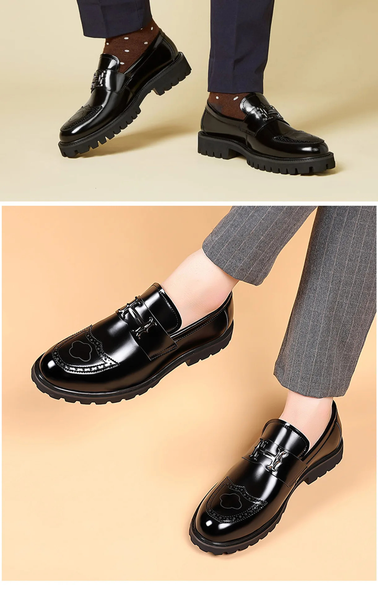 Mens Oxford dress sports casual and fashionable matte craft leather shoes 240614