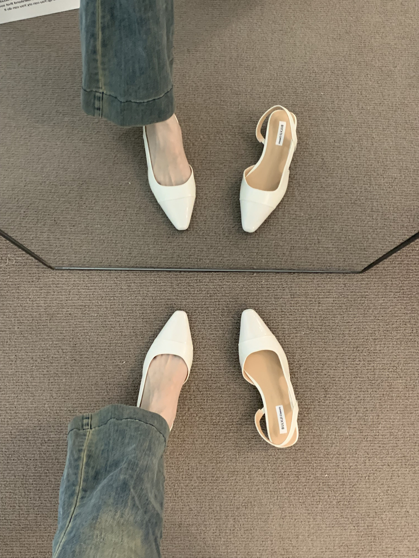Women's Shoes New Design Korean version Chunky Heel Gentle Style Vintage Style Minimalist Style Triple Beige Free shipping
