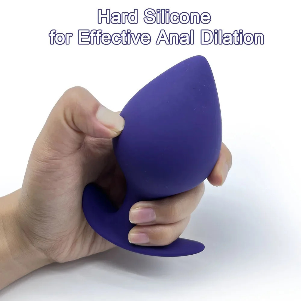 35-80mm Huge Anal Plug Anchor Base Silicone Anal Dilation Training Fisting Big ButtPlug for Man Prostate Massage Anal Sex Toy 240603