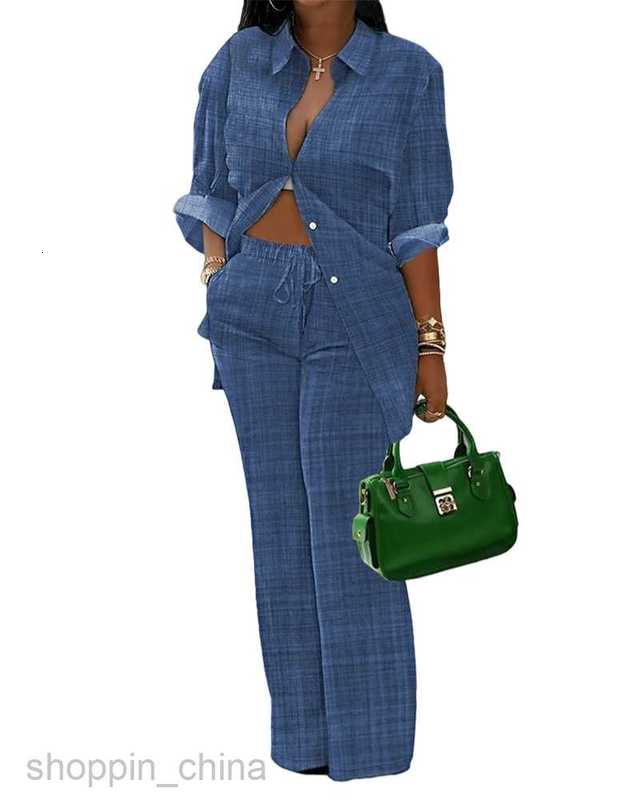 Women's Tracksuits Autumn New Women's Printed Long sleeved Two piece Pants Set for Women Sets