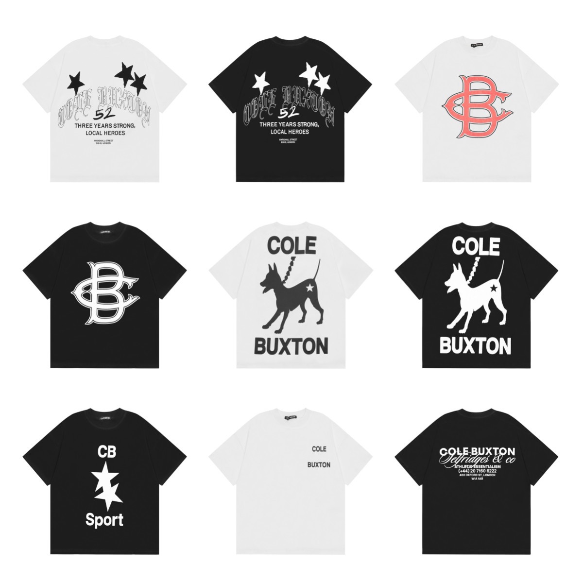 cole buxton t shirt tshirt designer t shirt mens designer tshirt luxury tshirt uomo Tee Washed Cotton Crop Streetwear graphic for Men Vintage Mens Clothing tops tee