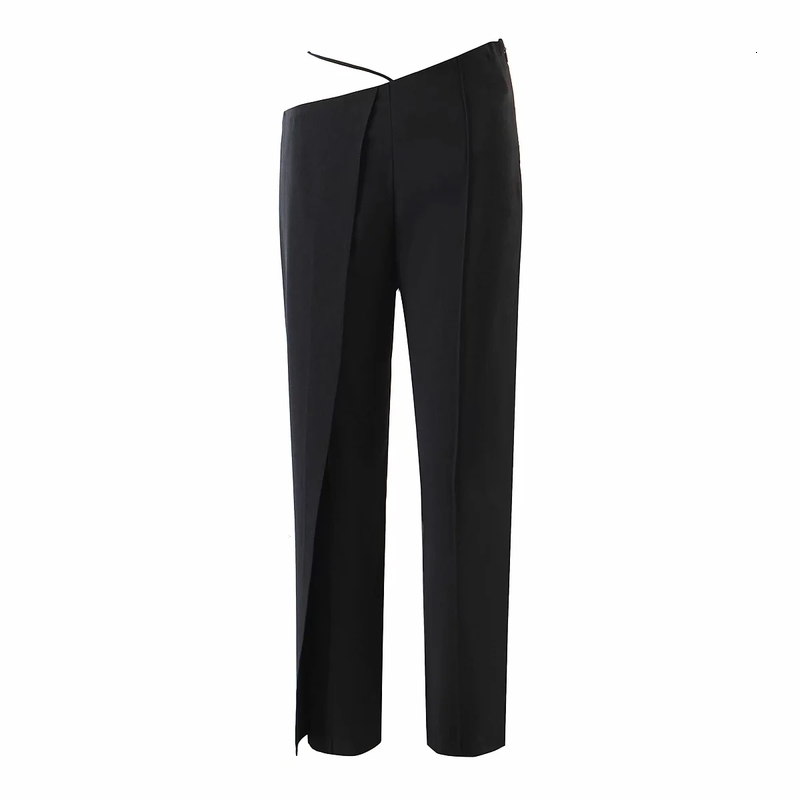BBWM Women Vintage Stylish Street Show Waist Skinny Pants Fashion Side Zipper Female Ankle Trousers Pantalones Mujer 210520