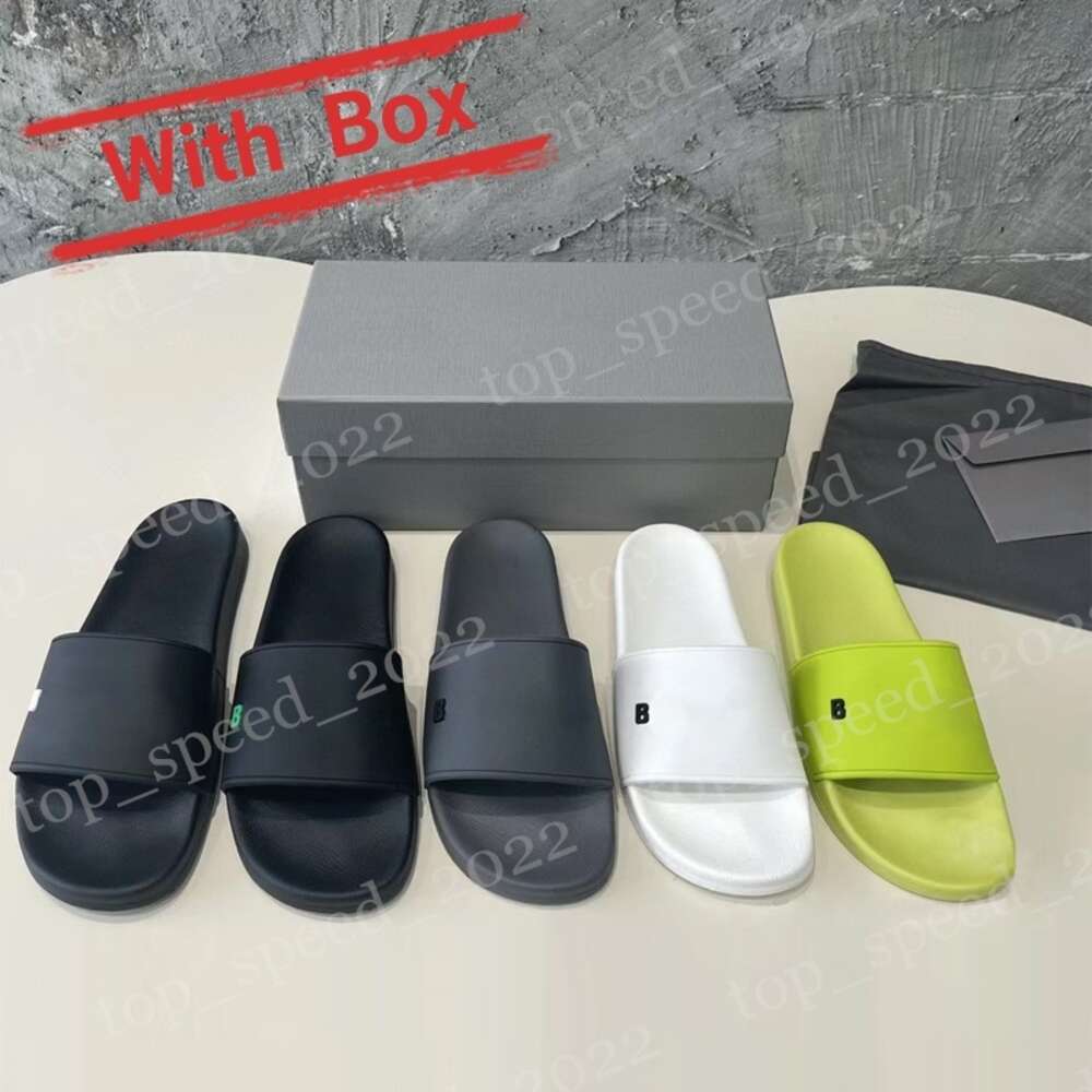 free shipping Designer Slipper sliders Paris slides sandals slippers for men women Fashion luxury summer sandals unisex Pool beach flip flops With box Size 35-45