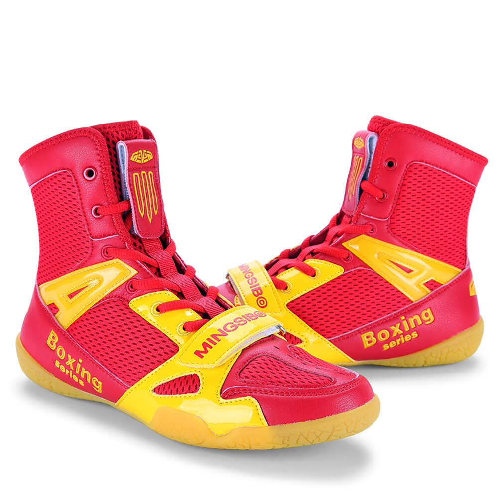 2023 Wholesale Custom manufacturer professional indoor sports High Top Wrestling boxing shoes for men