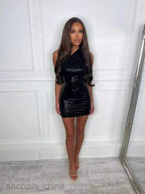 Casual Dresses Sexy One Shoulder Bodycon For Women Solid Irregular Skinny Mini Dress Female Party Nightclub Buttocks Short Gown Vestido