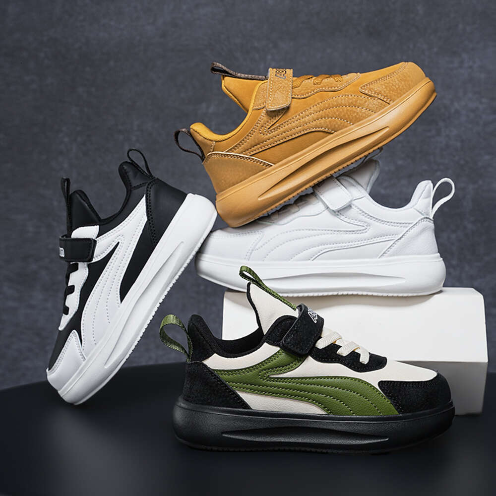 Wholesale Cheap High Quality Winter Warm Sneakers Anti-slip Kids Little White Shoes for Boys and Girls