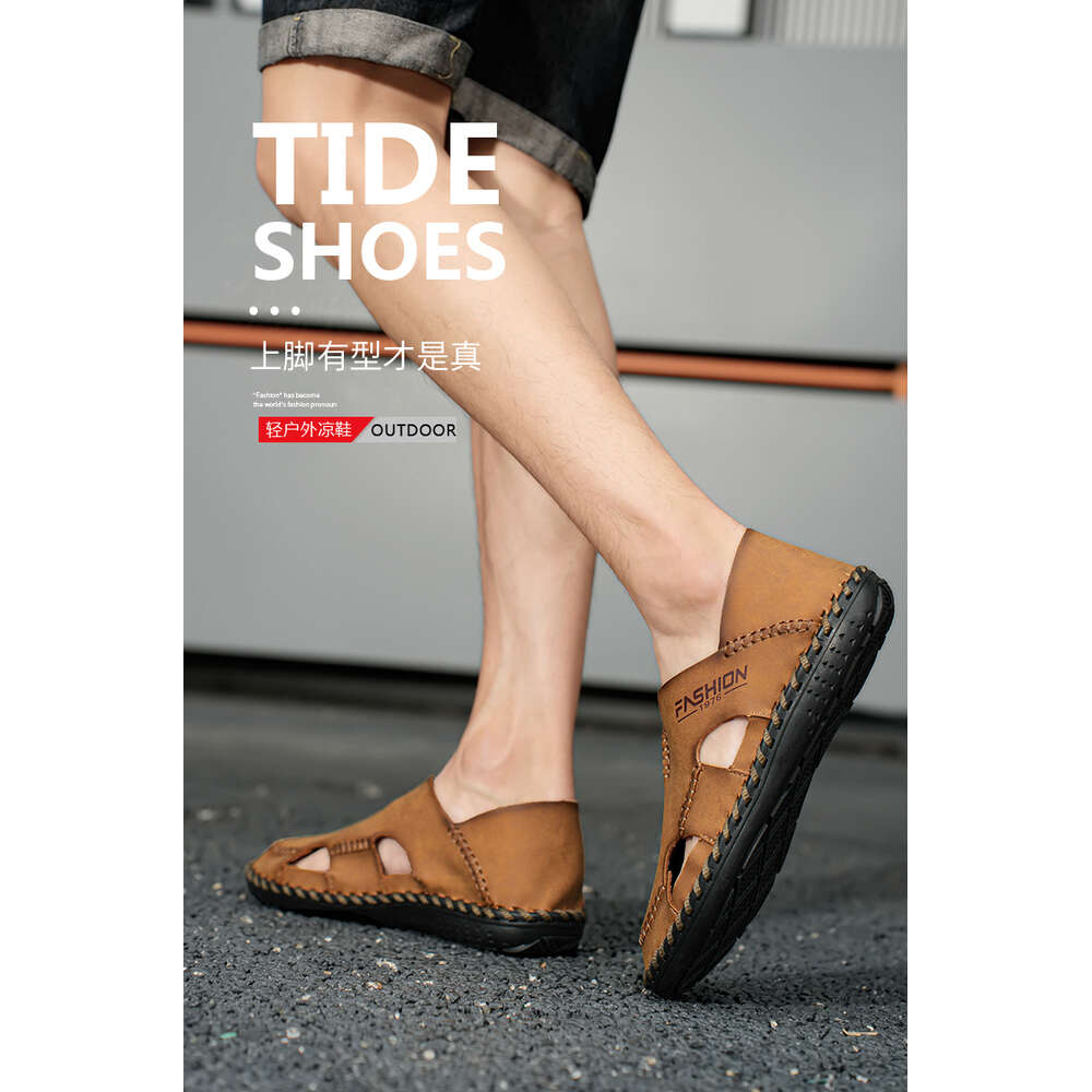 8826 Large Genuine Leather Casual Handmade Sandals 38-46