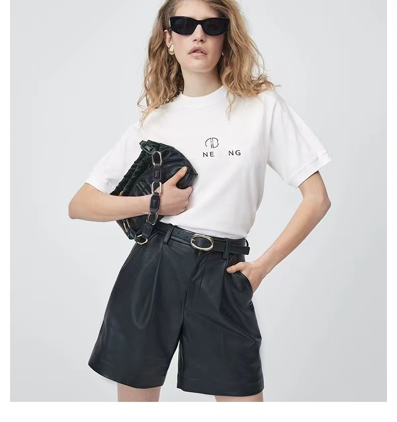 24ss JAYLIN women white t-shirt printed short sleeved pure cotton soft designer summer tops
