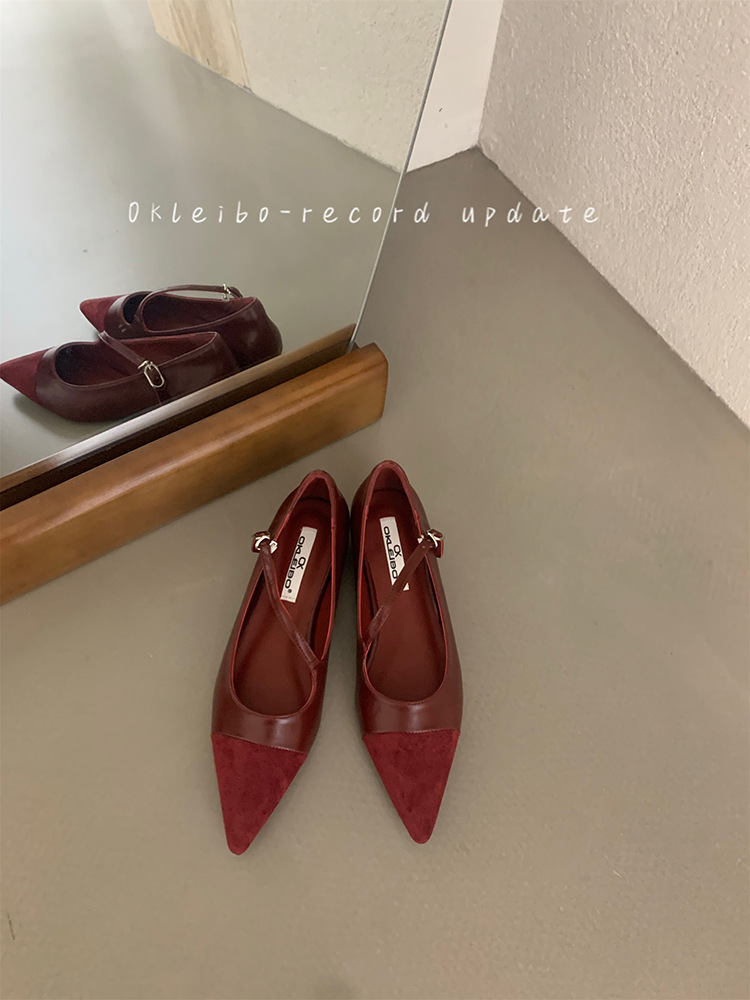 Women's Shoes New Design Flat Heel Gentle Style Vintage Style Minimalist Style Triple Brown Free shipping