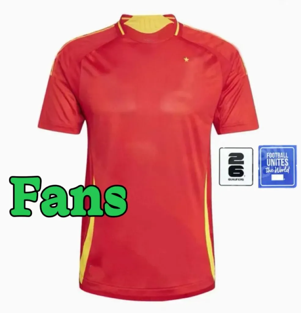 2024 2025 SSpanishS jersey football jersey national team uniform Ferran Canales Ansu Fati Koke Asnsio Asla Pedri Morata Morata children's kit men's football shirt