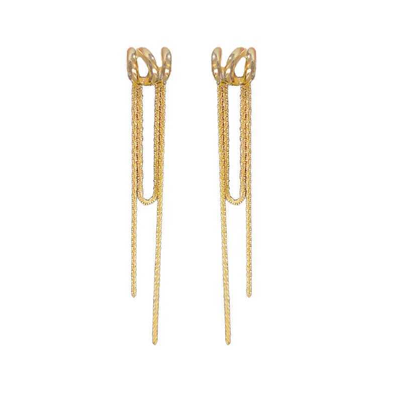 Earrings Korea Japanese Style Jewelry Elegant Long Tassel Stud Earrings for Women Fashion Accessories Delicate Metal Earrings 230831