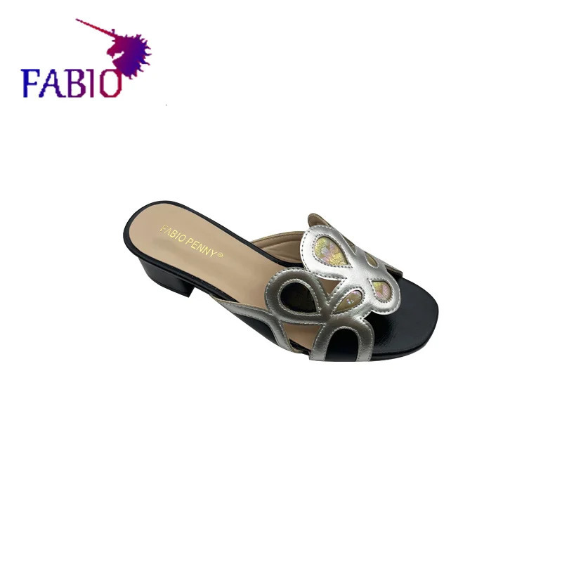 African mothers fashion exit teachers patchwork multi-color womens slider Nigerian womens slider 240612