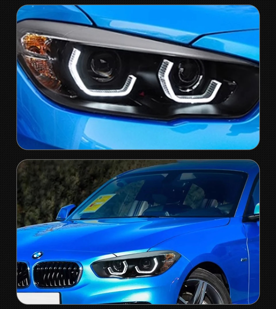 Headlights Assembly for BMW F20 LED Headlight 20 15-20 18 1 Series 116i 118i Front Lights DRL Low/High Beam Turn Signal