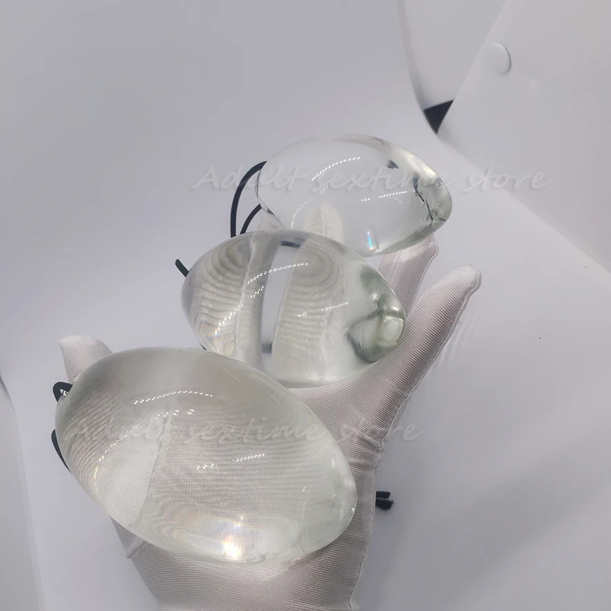 6-size large glass anal ball anal ball anal butt plug expander for men female masseur vaginal ball egg anal ball massage machine 240531