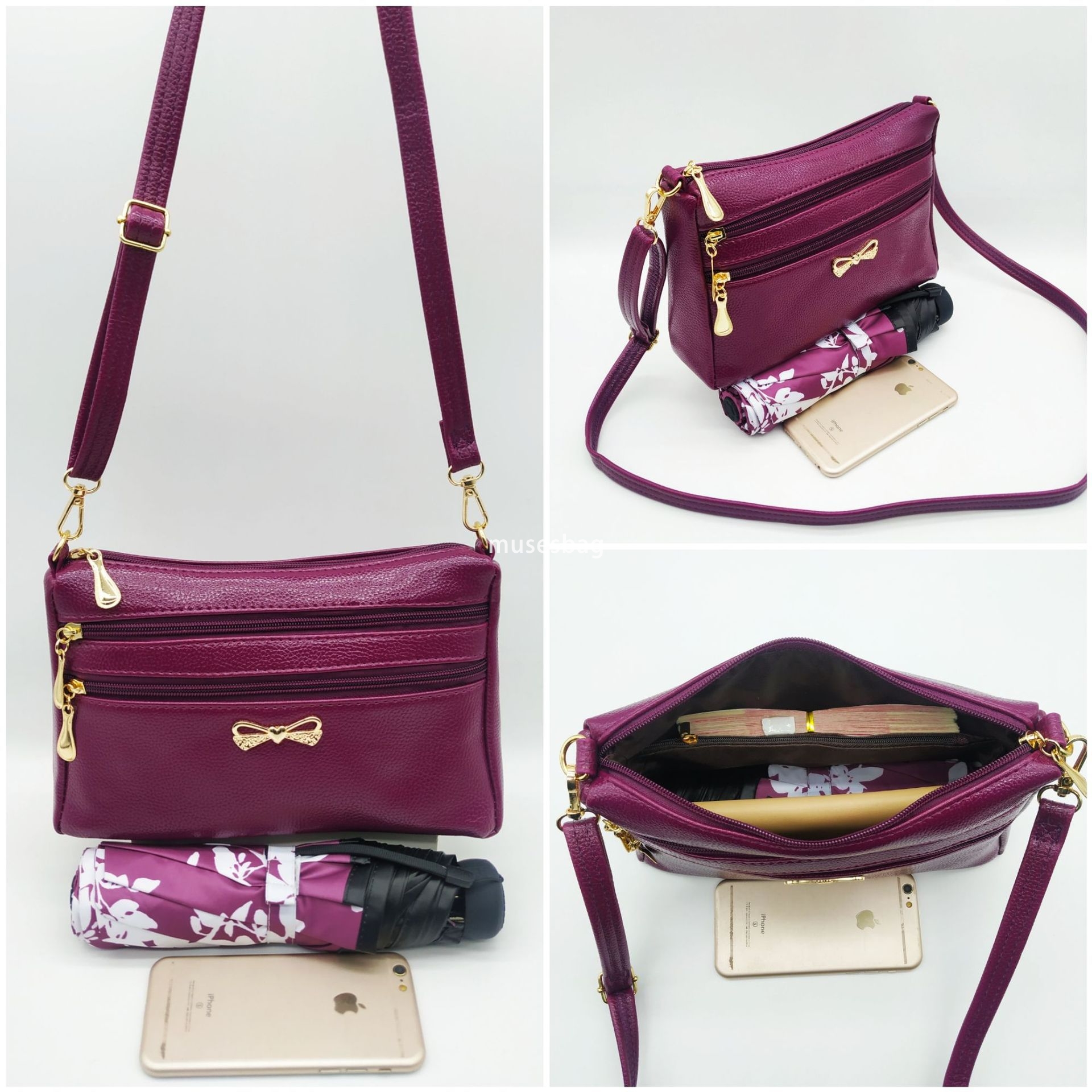 High quality stylish versatile and simple for middle-aged and elderly mothers to buy groceries Multi functional single shoulder diagonal cross bag for