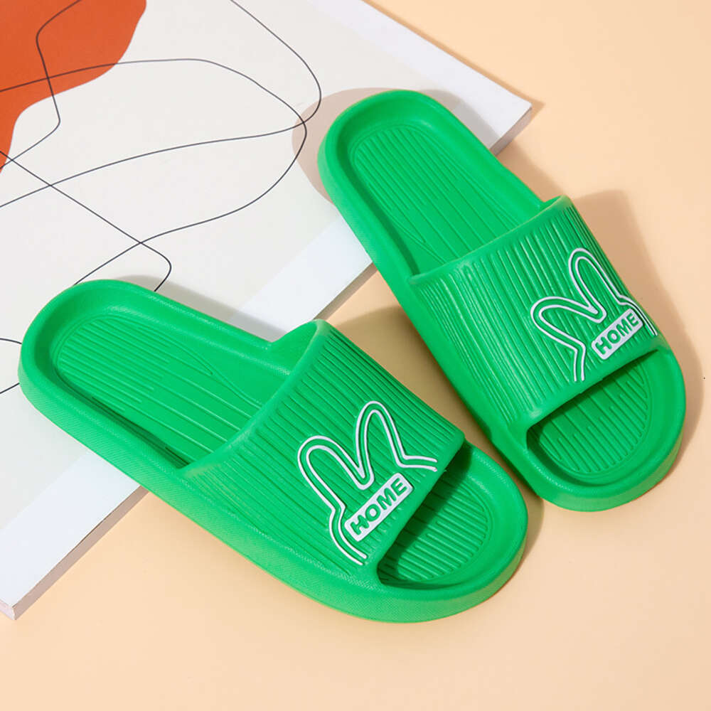 Cool slippers, summer new home cartoon rabbit sole, comfortable and lightweight couple men's anti slip slippers ddmythur