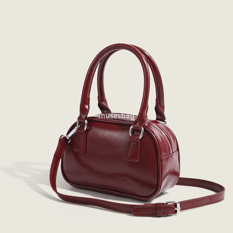 High quality retro handbag autumn and winter women's new trend Korean handbag bowling bag versatile crossbody bag small square bag