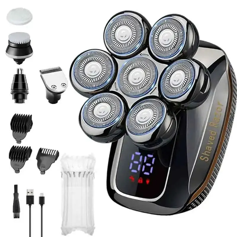 7d head shavers for men 5 in 1 electric mens head shaver for bald men wet dry waterproof bald head shaver electric shavers men
