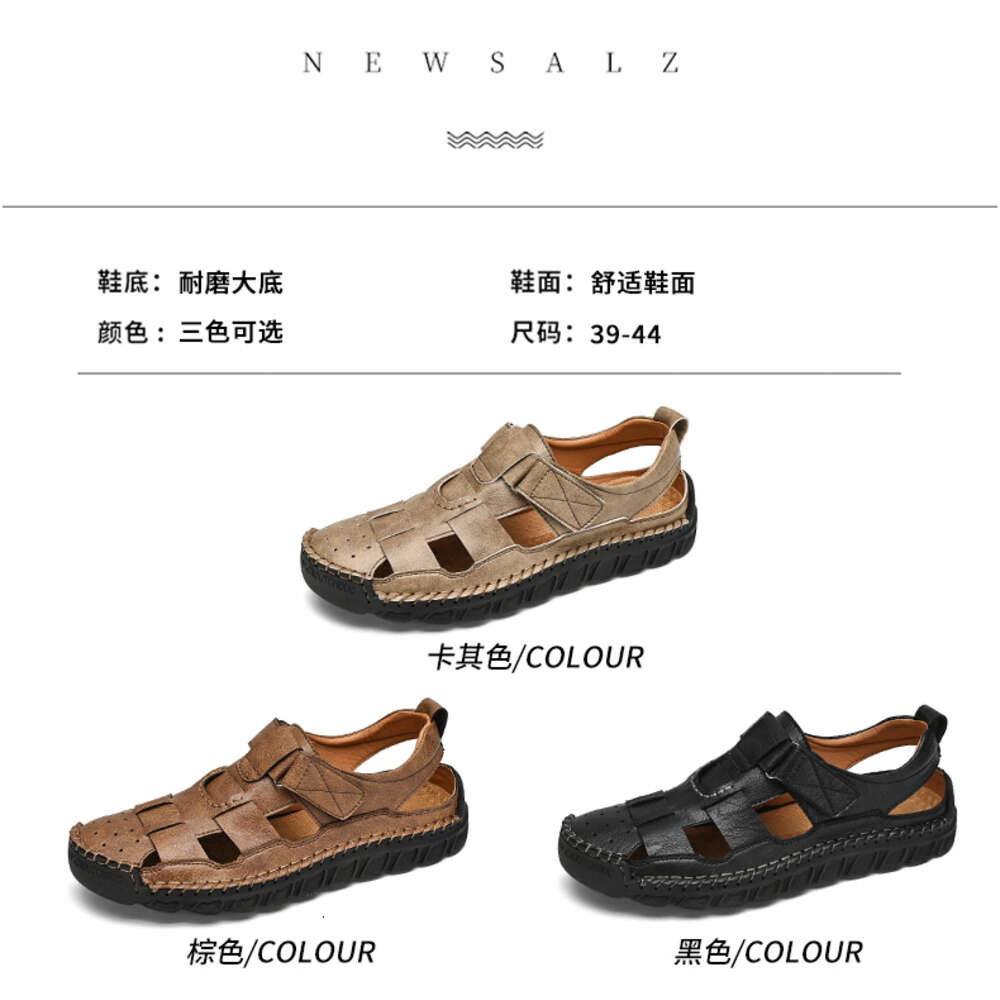 Taihao 6077 Handsewn Breathable Casual Sandals 38-48 Sport Size P73