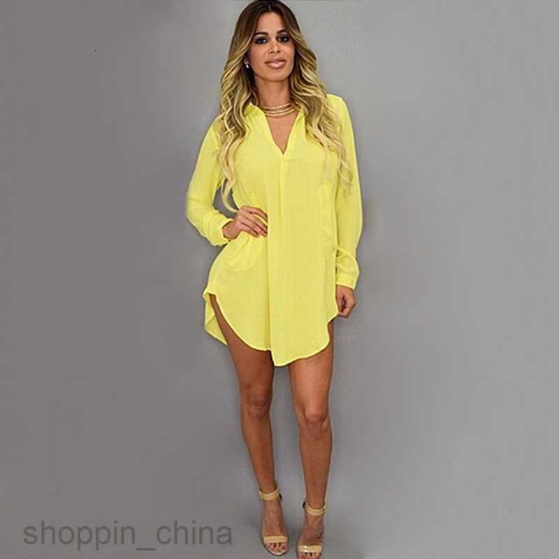 Summer Sexy V Neck Short Beach Dress Chiffon White Mini Loose Casual T Shirt Dress Plus Size Women Clothing
