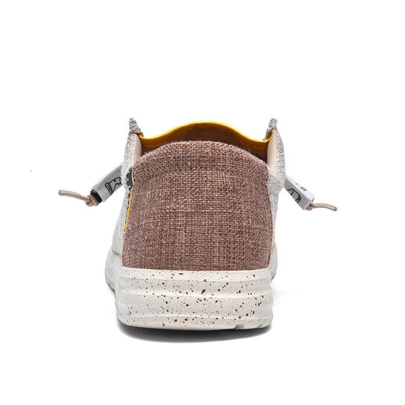 Canvas Shoes for Men Lightweight Soft Sole Male Loafer Breathable Slip-On Driving Walking Casual Shoes Big Size 40-48 250225