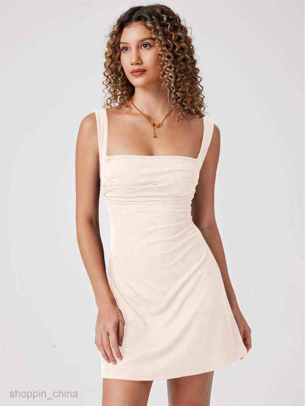 Basic Casual Women Dresses New Sexy Spicy Girl Design Feeling Back, Waist, Slim A-Line Short Skirt