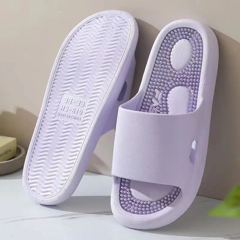 Womens Summer Massage Slide Soft Bottom Anti slip Outdoor Beach Slide Free Delivery Home Slide Bathroom Slide 240612