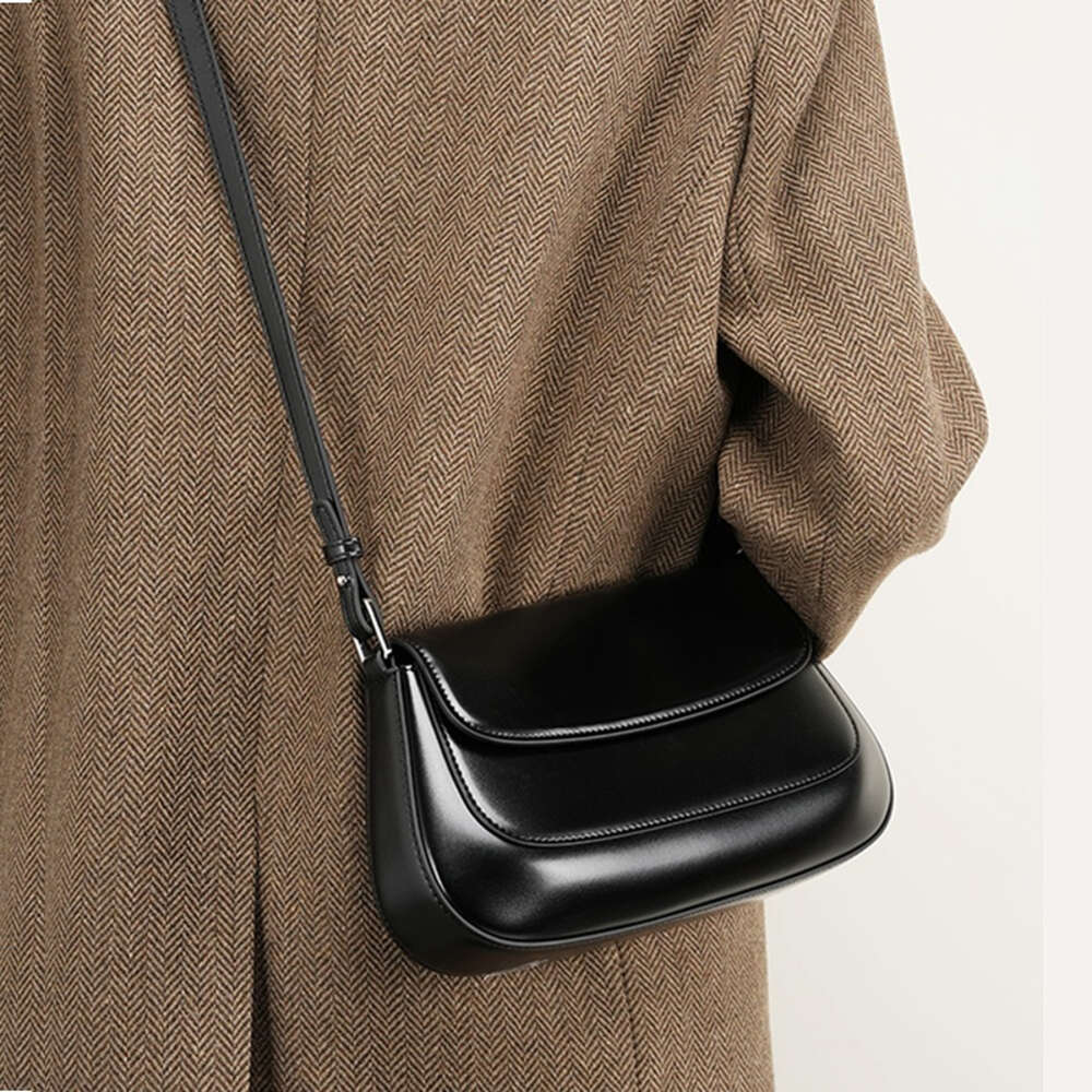 Toptrends Genuine Leather Underarm Shoulder For Women Trend Designer Saddle Crossbody Bags Ladies Handbags And Purses H6.14#135