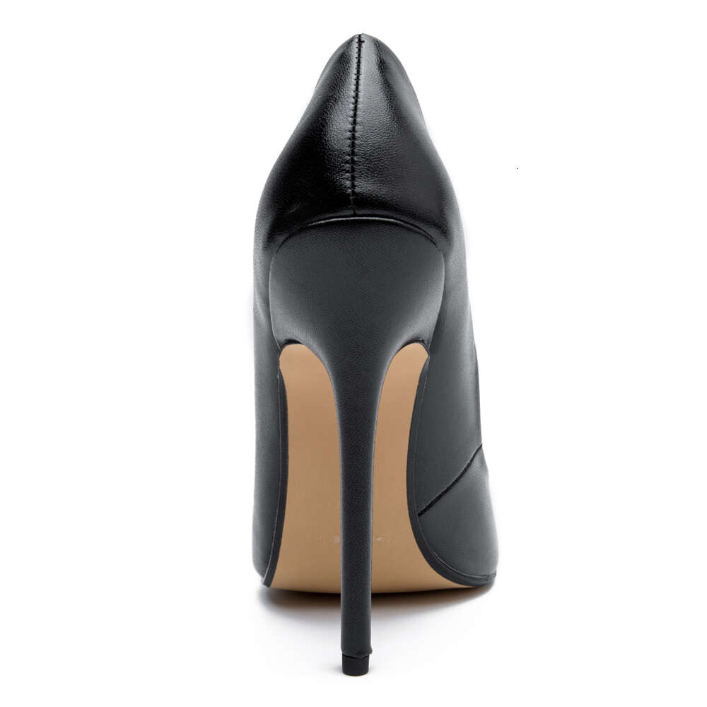Fashion High Heels Sexy Pumps Shoes Women Large Size Black Stiletto Heel Matte Leather Office Party Dance Shoe Ladies Hey Si Mey