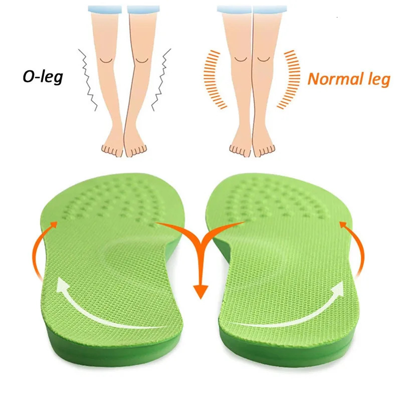 PU straightening arch support pad O/XO leg shoe sole pad used for foot valves Varus straightening pads pain relief inserts 240612