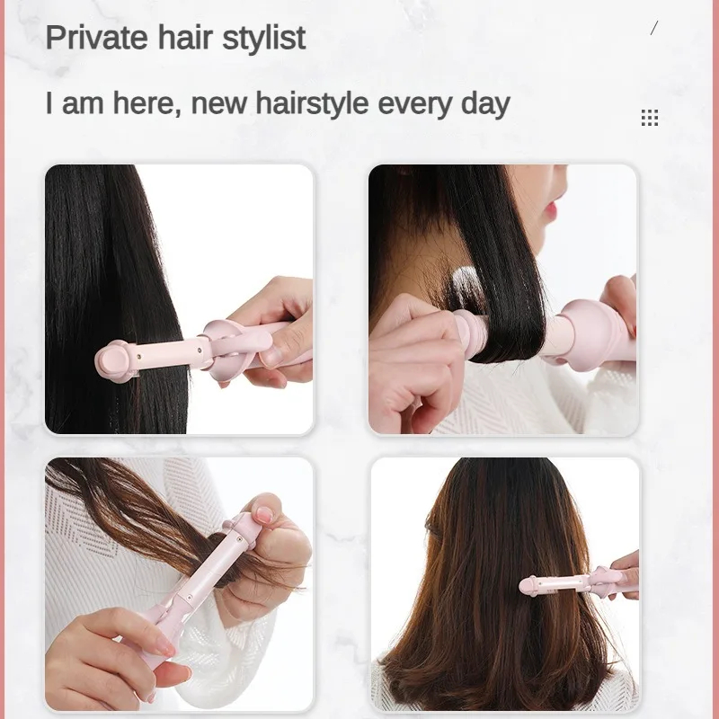 Curling Iron Wand Straight Curl Dual Purpose Wireless Rechargeable 3-speed temperature Bangs Curl Straightening Board Clipboard