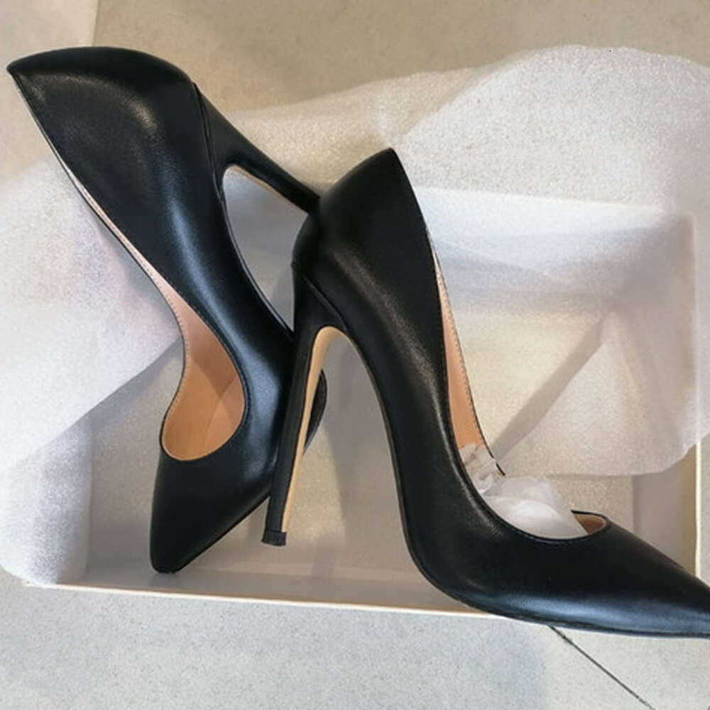 Onlymaker Women's Pointed Toe 10 12Cm Pumps Slip-Onthin Patent Leather Party Wedding Office Lady Big Size Heels