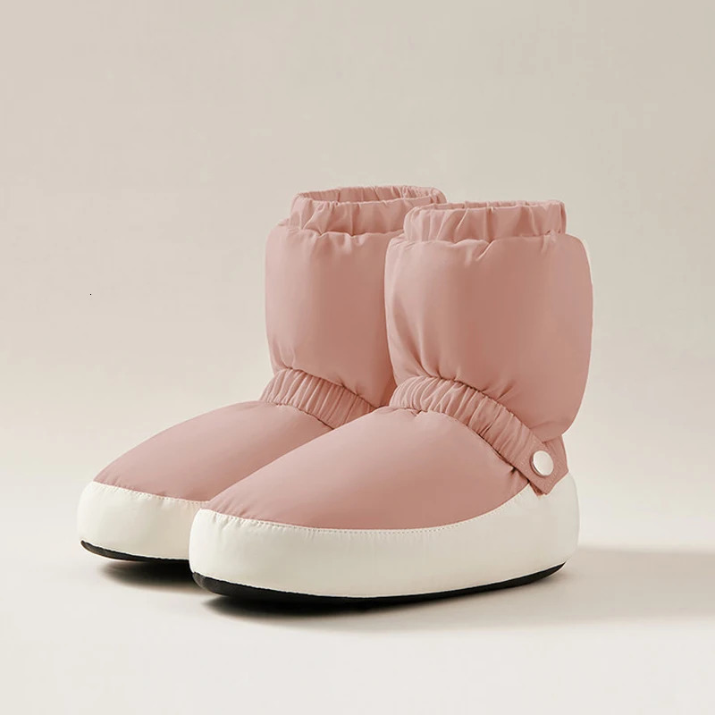 Womens Ballet Shoes Warm Up Boots National Dance Shoes Winter Dance Shoes Warm and Anti slip Ballet Dance Shoes Training Shoes 240614
