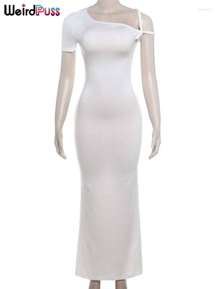 Sexy Birthday Outfits Bodycon Bandage Dress - Chic Sheath Irregular Hem Stretch Fit for Womens Birthday Club Dresses Elegant Party Wear