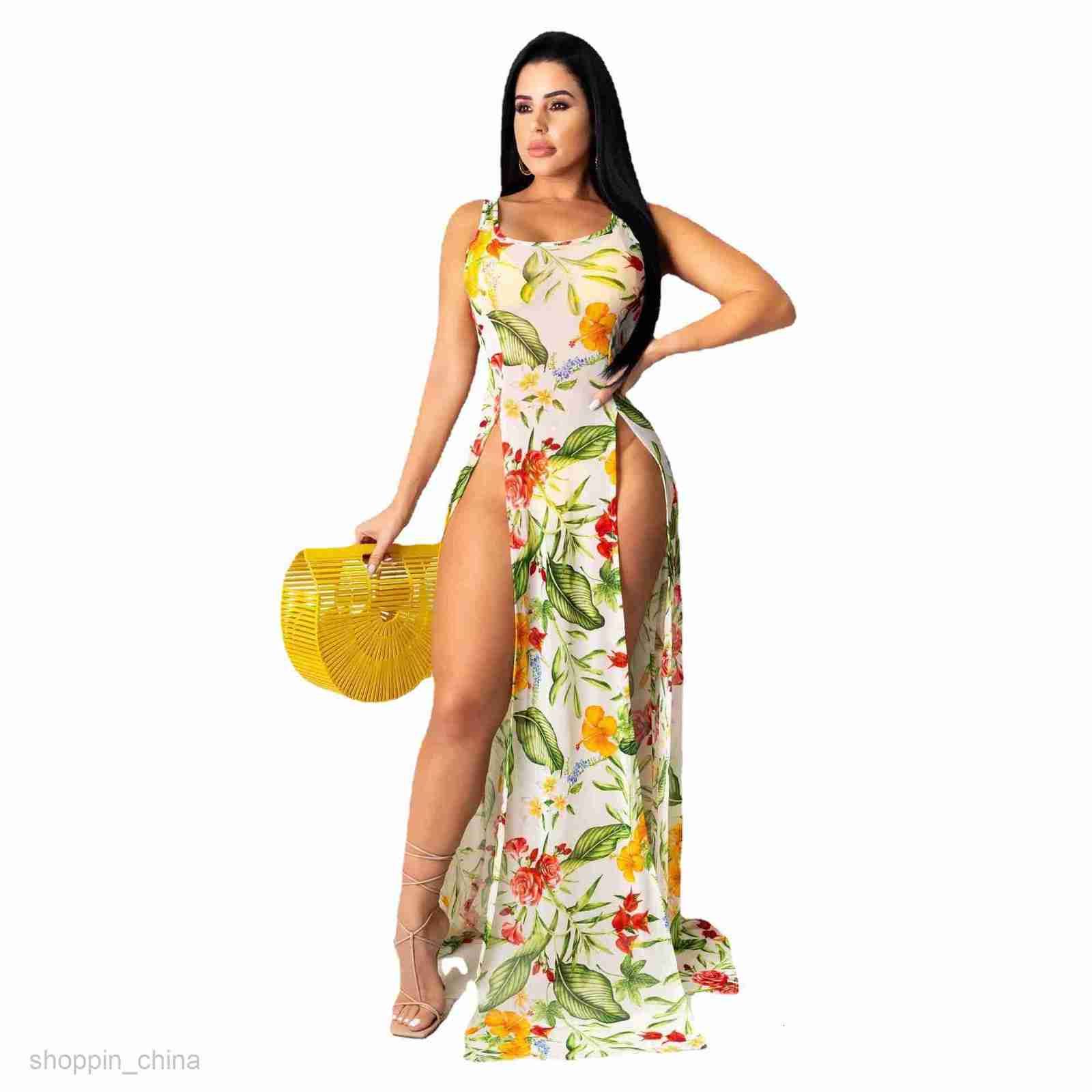 Basic Casual Women Dresses fashion summer sexy fashion elastic multi color mesh beach skirt dress